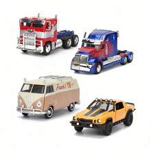 Jada 变形金刚系列 1/32 比例合金车模，1977 款雪佛兰科迈罗，千斤顶，擎天柱西部之星 5700 XE，合金车模，电影同款，男孩生日礼物赛车玩具车可动模型