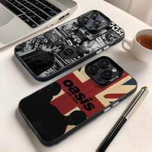 Hot O-Oasis Band Phone Case For  16,15,14,13,12,11,8,7,Pro,Max,Plus,Mini,XS,SE Anti Fall Black Matte Hard.Holiday Phone Accessories. - z4 - 查看 1