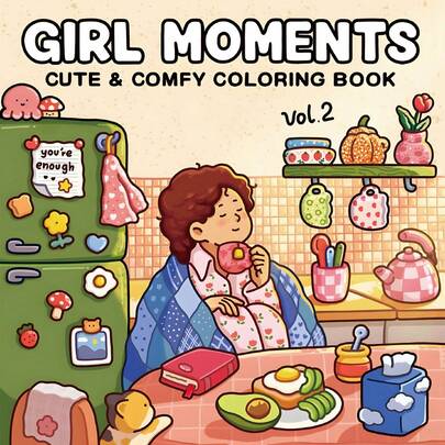 1pc Cute & Comfortable Children's Coloring Book, Relaxing & Soothing Design, Helps Relieve Stress & Anxiety (Essential For Hand Drawing), Back To School Supplies, Coloring Book For Teens & Adults, Unisex Educational Doodle Toy, Simple & Easy To Use, Holiday/Birthday Party Drawing Gift, Infant & Toddler Sensory Toy For Travel