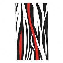 Hand Towels For Bathroom,Set Of 2,Modern Art Red Black White Curved Lines Combine Like Closeup Zebra Skin Pattern Beautiful,Absorbent Small Bath Towel Kitchen Guest Towel Home Decor 15.7\X27.5\ - Công ty số 19 - Xem 1