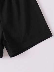 Baby Girls' Bow & Heart Print T-Shirt And Shorts Set, Spring/Summer - Pink - View 10