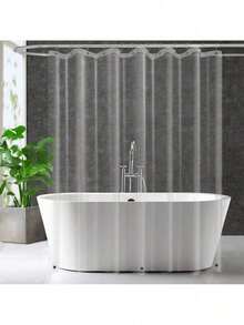 EstiloForro de cortina de ducha de plástico transparente extra largo, ligero de 182.88 x 203.2 cm, forro de cortina transparente para baño, ducha y sala de exposición, con Gromments de metal aVersión mejorada - 1 - Ver 1