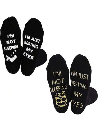 Estilo2 Pares Calcetines Divertidos Antideslizantes, AlgodóN Premium Antibacteriano, AbsorcióN Sudor, Talla ÚNica, DiseñOs De Animales/Letras-Juvenil 18-40 AñOs Calcetines Hombre DivertidosVersióN Mejorada