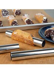 3/5/10pcs Large Stainless Steel Danish Croissant Mold, Suitable For Baking Pastries, New Year, Christmas Parties, Rama Kitchen Essentials, Baking Purposes, Family Gatherings, Afternoon Tea, Back To School Season, Etc. - Silver - View 11