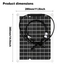 300W Solar Panel Kit 100A Controller Camping Accessories 5V1.5A USB Efficient Energy Phone Charging - SEP-SP20C100 - Ver 6