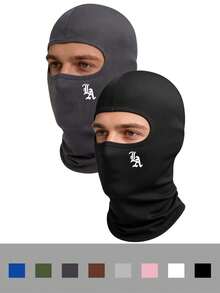 1个/多个 男女通用 纯色/印花 弹性速干轻薄透气口罩，适合骑行、徒步、钓鱼、户外运动、日常佩戴 - 彩色 - 查看 1