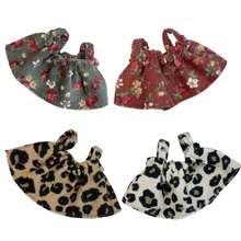 4/2/1pc: 2026 New Long Leg Leopard Print Retro Floral Pattern Slip Dress Accessories (Apparel Only, No Doll) - Multicolor - View 10