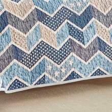 3pcs Bedding Set, Soft & Breathable Lightweight Bed Skirt, Super Fine Fiber Material, Printed Pattern Blanket, Suitable For All Seasons Home Decor, Ideal For Holiday Gifts, Oversized For Double Bed (1pc Comforter + 2pcs Pillowcases), Pillow Insert Not Included - Baby Blue - View 5