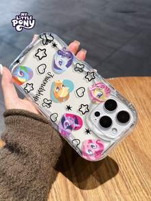 MY LITTLE PONY Official Genuine Phone Case, Cream Texture Transparent Shockproof Anti-Scratch Phone Case Compatible With Iphone 17, 17 Pro, 17 Pro Max, 11, 12, 13, 14, 15, 16 Pro, 16 Pro Max, 14 Plus, 15 Plus, 16 Plus, XR, XS Max, Women Exclusive - Clear - View 5