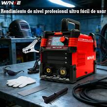 Mini mano MMA/TIG tungsteno gas inerte protección soldadura compuesto inversor soldador - Rojo - Ver 4