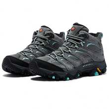 Merrell MOAB3 MID GTX Women Outdoor Hiking Boots Professional Waterproof Breathable Trekking Shoes - Gray Blue - View 2