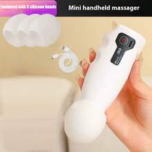 专业肌肉按摩枪，肌肉放松按摩器，颈部及肌肉按摩枪，便携式迷你电动按摩枪，USB充电，4档速度调节，腿部及腰部按摩，超轻外壳可轻松放入任何包袋中 - 彩色 - 查看 16