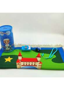 优雅压花流苏设计祈祷垫 - 防滑、轻便、可折叠、舒适，适合家庭礼拜、斋月、户外使用等。