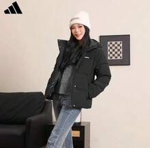 Adidas 女士户外防风保暖经典羽绒服 - 黑色 - 查看 5