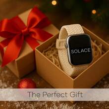 Solace Bands Imperium Adapt Wide Adjustable Nylon Braided Watch Band - Compatible With All Watches - Solace Watch Bands For Women & Men - Smart Watches Band Series 11-1, Ultra, SE - SlateBlue - Xem 3