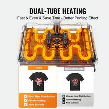 Máquina de prensado por calor 5 en 1 , 15 x 15 pulgadas, 30 oz, para camisetas, color negro y azul - Negro - Ver 5