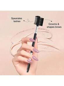 6pcs Black Multi-Functional Spiral Eyelash And Eyebrow Brush, Multi-Functional Double-Ended Spiral Eyebrow Brush, Angled Eyeshadow Brush, Eyelash Curling Brush Eyebrow Comb, Portable Makeup Brush Tool, 3-Headed Eyebrow Eyelash Shaping Eyelash Comb Double-Ended Brush Makeup Arrangement Tool, Cosmetics With 3 Different Spiral Brushes, Separating Eyelashes, Eliminating Mascara Clumps, Arranging And Shaping Eyebrows. - Multicolor - View 10