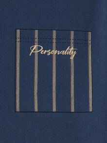 4pcs Men's Summer Lightweight Pajama Set, Short Sleeve Top And Long Pants