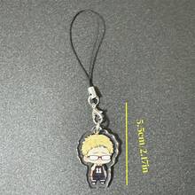 BOOMCOMIC 1个/4个可爱排球人物亚克力钥匙扣，日向翔阳、影山飞雄、月岛萤、山口忠，男女通用背包挂件，适用于背包、钥匙、汽车装饰、粉丝礼物，Y2K时尚，耐用轻便，色彩鲜艳，双面印刷，高清材质，创意配饰 - 彩色 - 查看 17