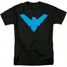 Classic T-Shirt With The Nightwing Logo - Black - View 1