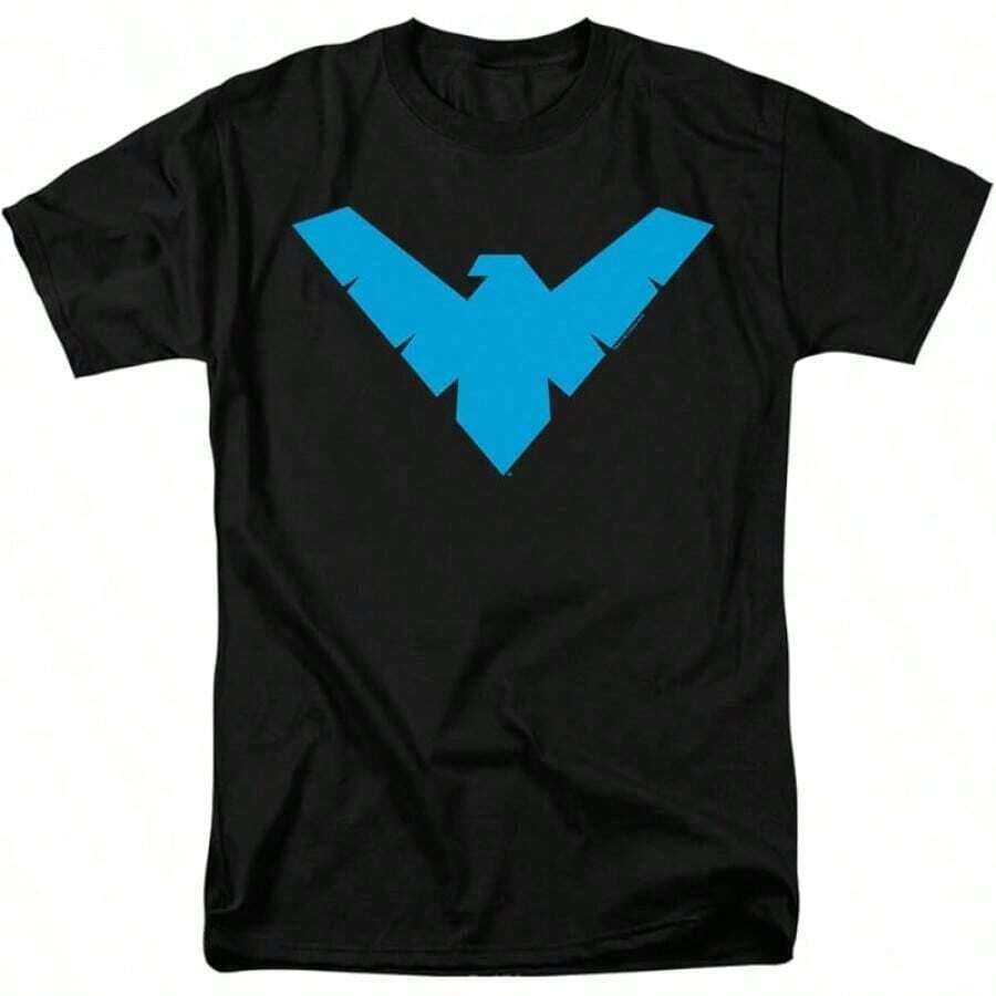 Classic T-Shirt With The Nightwing Logo - Black - View 1