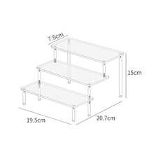 1PC Acrylic Display Stand Clear Display Riser Rack For Cupcake,Perfume Doll Organizer Figures - Multicolor - View 14