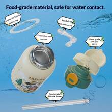 Disney 迪士尼 550ml 米奇可爱卡通不锈钢真空保温杯 – 可吸管饮用，冬夏两季水瓶，居家户外旅行杯，生日节日礼物 - 彩色 - 查看 3