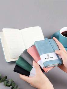 A7 Mini Notebook, Student Memo Pad, Portable Bandage Memo Book - Multicolor - View 1