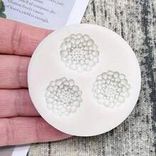 1pc Handmade Dahlia Candle Silicone Mold - Light Grey - View 4