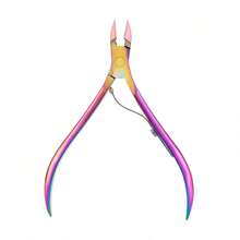 1 Set Includes 1 Stainless Steel Professional Nail Clipper And 1 Angled Cuticle Pusher, Multi-Function Cuticle Remover Manicure Care Set, Suitable For Salons And Women, Nail Care Tools, Nail Art Tools, Back To School Essential - Multicolor - View 7