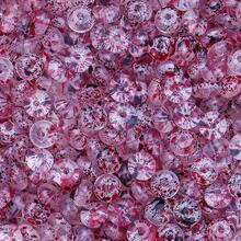 100颗3x6毫米透明金色箔片和平扣设计玻璃珠，多种颜色可选，适用于珠宝制作、DIY耳环、手链、工艺品配件 - 彩色 - 查看 14