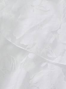 Elegant Romantic Multilayer Cake Skirt Two Pieces Vacation Outfits For Women, Women's Summer Set, Beach Set White - White - View 11