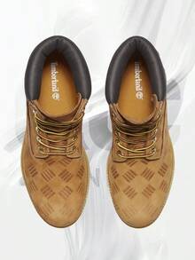 Timberland 6" Premium Waterproof Boot Wheat Debossed Print– Men's Lifestyle Sneakers – Shoes For Man -Vintage-Spring & Summer-Inspired Running Shoes, Shock-Absorbing Comfort, Gym To Streetwear Casual Wear-Mother's Day Gifts-Father's Day Gift–TB0A2P6WA5J - 小麥 - 查看 3