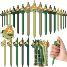 1支装垃圾桶火焰造型趣味笔 - 送给同事、团队成员和办公室员工的感谢礼物，理想的圣诞礼物 - 多色 - 查看 5