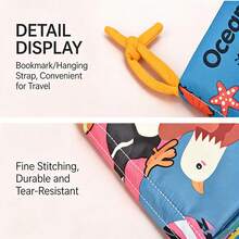 Chewable Early Education Cloth Book With Tail, Baby Book, Tear-Resistant Book, Educational Interactive Cloth Book - Multicolor - View 3