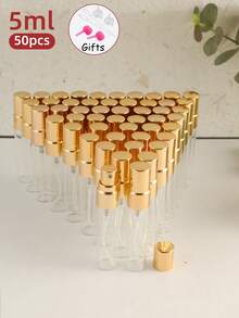 1pc/8pcs/50pcs 2/3/5/10ml Mini Refillable Clear Glass Spray Bottle, Portable Perfume Bottle, Refillable For Beauty, Essential Oils, Plants, Home Use, Travel Essentials, Fine Mist, Non-Irritating, Suitable For Business Travelers And Busy Professionals - Multicolor - View 20