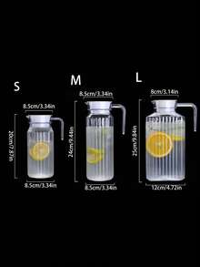 1pc 67OZ Pitcher With Lid - Beverage Serveware And Storage Container For Hot Liquids Or Cold Drinks,Fridge Pitcher, Juice Container, Water Jug, Iced Tea Pitcher Or Milk Pitcher