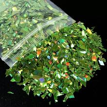 10克全息不规则亮片填充物，彩色玻璃纸屑，树脂模具制作材料，DIY工艺品珠宝钥匙扣艺术用品 - 彩色 - 查看 13