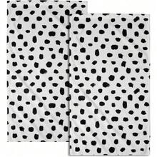 Black White Polka Dot Towels Set Of 2, Boho Polka Dot Hand Towels For Bathroom 14"X28" Vintage Doodle Towels Soft Absorbent Bathroom Hand Towel For Face, Gym, Spa, Kitchen - 波爾卡圓點 - 查看 1
