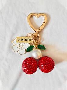 Loving Pu Leather Key Bag, Personalize Your Name.Niche Key Storage Bag,Heart-Shaped Car Keychain Made Of Ultra-Fine Faux Leather, Personalized Heart Keyring, Retractable Key Fob, The Retractable Keychain Is Compact And Stylish, Prevents Lost Keys, And Is Detachable.Valentine's Day Gift.Valentine's Day Gift.Back-To-School Season, Office And School Supplies - Multicolor - View 8