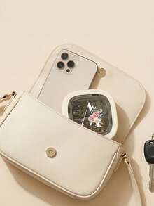 Square Four Compartment Medicine Storage Box - Flower Printed Initial A-Z Daily Pill Vitamin Capsule Storage, Storing Exquisite Small Jewelry And Travel Items, Portable Medicine Box, Medicine Packaging And Storage Box, Portable Mini Compartment, Three Meals A Day, Sealed Pill Packaging, Medicine Box, Suitable For Giving To The Elderly, Patients, Medical Staff - Multicolor - View 6