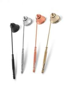 4pcs Candle Snuffer Tool Set: Candle Snuffer, Candle Wick Trimmer, Candle Snuffer Cover, Candle Snuffer Hook, Stainless Steel Candle Tray - Multicolor - View 5