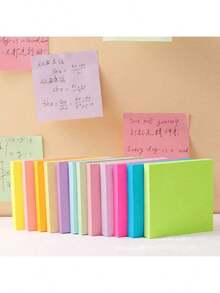8本便签本，每本50张。可爱创意学生便签本，可重复使用，便利贴，文具。 - 彩色 - 查看 11