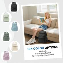 Large Capacity Laptop Backpack, Water Resistant Multi-Pocket Travel Backpack, Lightweight Casual Daypack Fits 15.6" Notebook, Durable Rucksack For Work, School, Commute & Travel For Men & Women - Multicolor - View 5