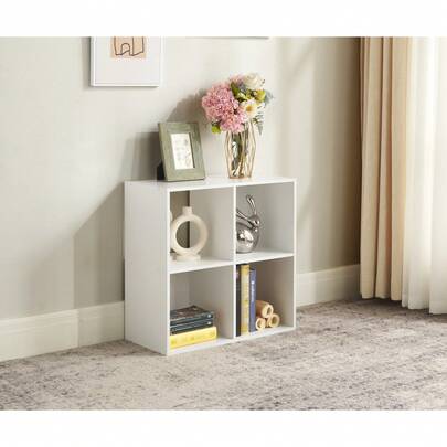 4 Cube Storage Organizer, White