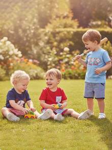 Toddler Baby Boy Summer Outfit Short Sleeve Embroidery Baseball Tops Plaid Shorts Cute Baseball Clothes Set, Toddler Baby Boy Baseball Outfit, Baseball Outfits For Baby Boys, Toddler Game Day Outfit - 海軍藍色 - 查看 4