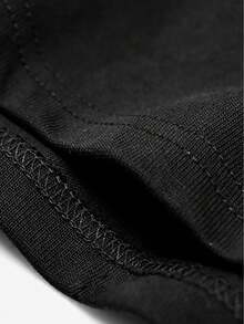 Camiseta Y2K STAR Figures Pure para hombres, simple, de color sólido, suelta, con cuello redondo, camiseta de verano para hombres y mujeres, regalo de festival - Negro - Ver 5