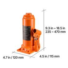 Gato hidráulico de botella de alta elevación de 10 toneladas (22 046 lb) para reparación de automóviles - 10 toneladas - Ver 10