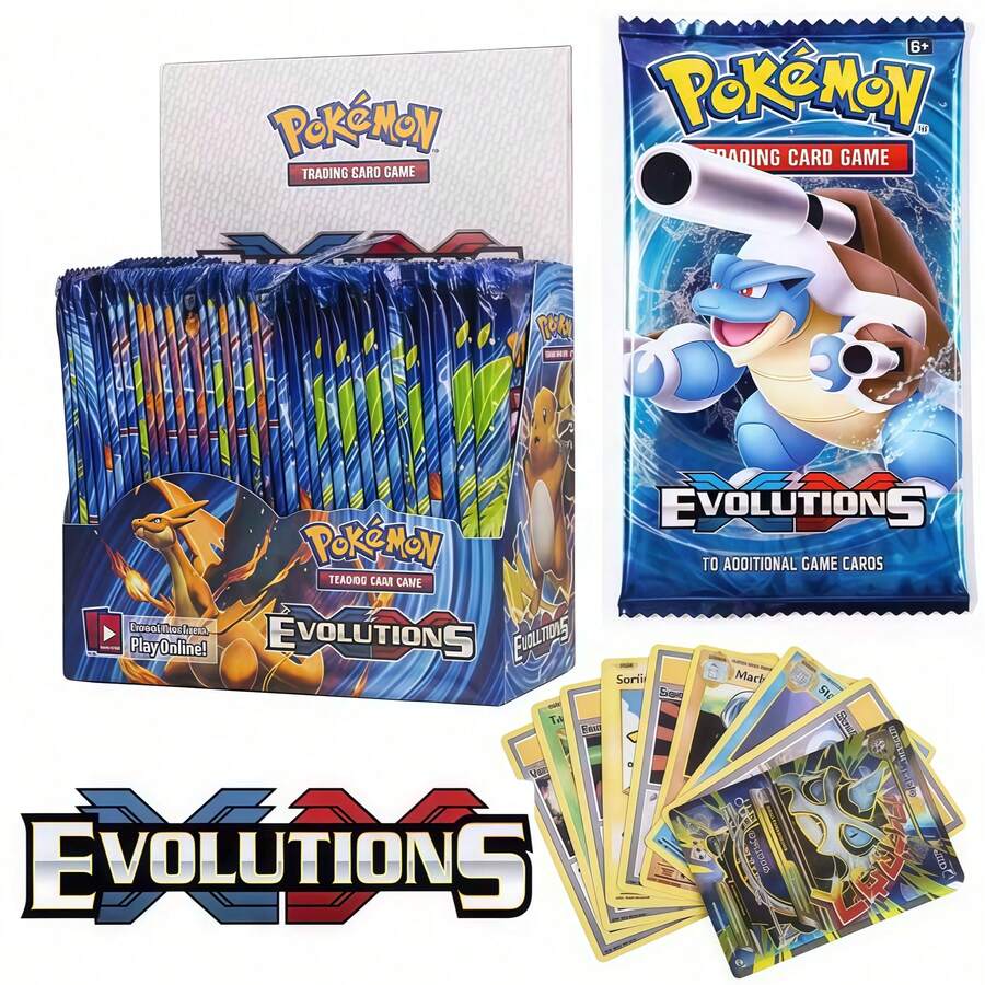 36pcs/Set Pokemon Trading Card Game, 8-10 Random Cards Per Pack, Suitable For Graduation And Back To School Gifts, Anime Pokemon Collectible Cards, Pokemon Building Collectible Cards (Random Styles) - Multicolor - View 1