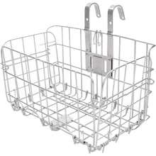 Folding Bike Front Basket Bicycle Wire Basket With Handles Easy Installation On Front Handlebar - Silver(1PCS) - View 8